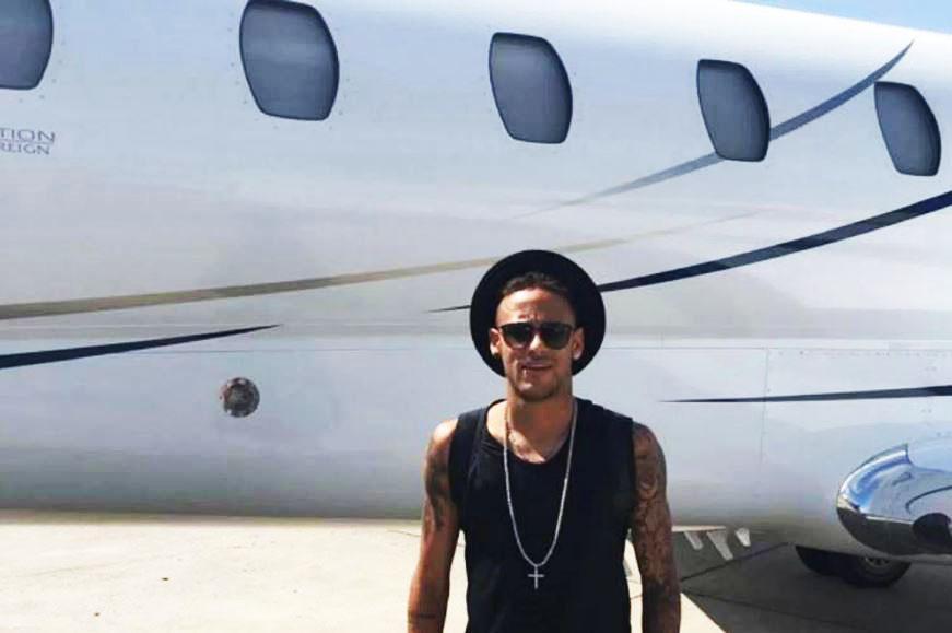 Neymar Jnr Private Jet